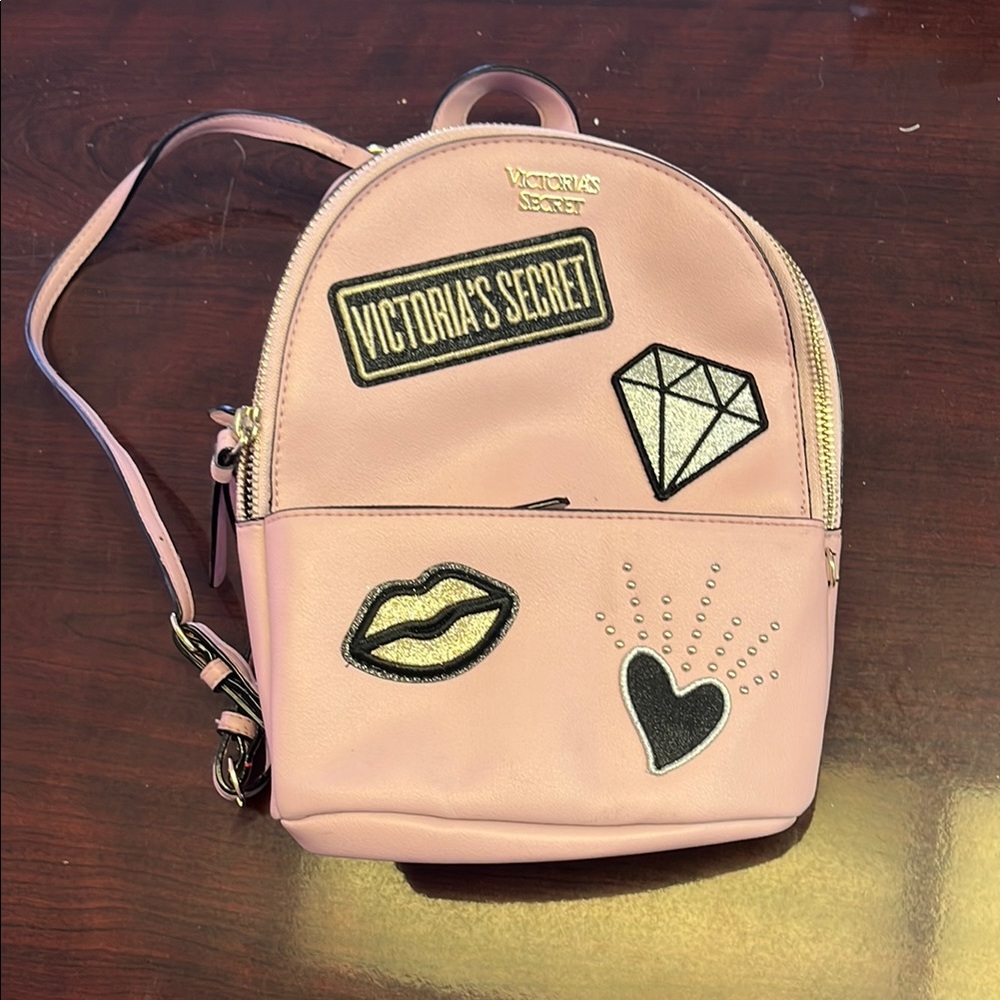 Victoria's Secret Pink Backpack with Playful Patches